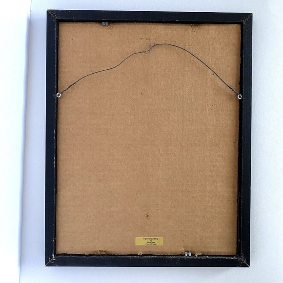 c1920-1940 Marie Szach Original Ink Textile Design Framed Drawing 12.5x15.5in - Picture 5 of 6